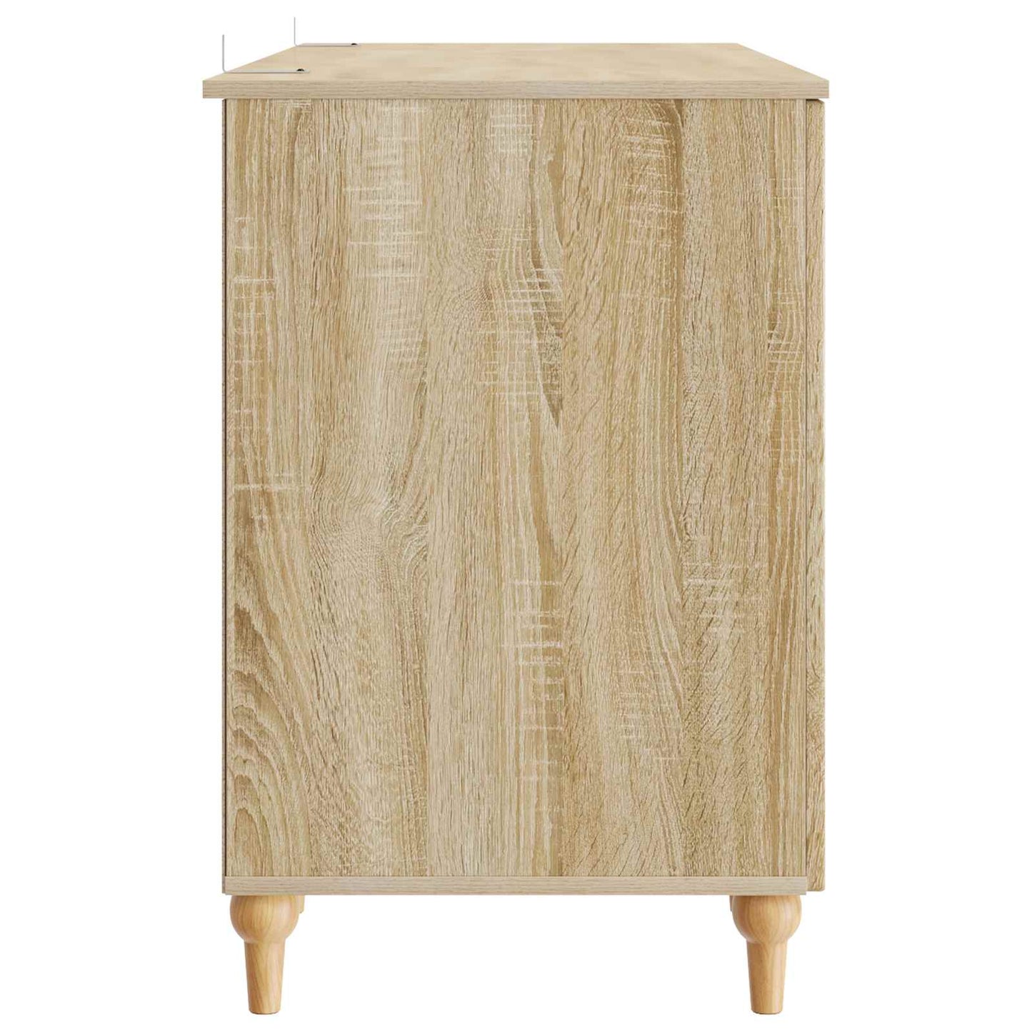 vidaXL Γραφείο με ράφι Sonoma 142,5 x 50 x 75 εκ. Επεξεργασμένο Ξύλο