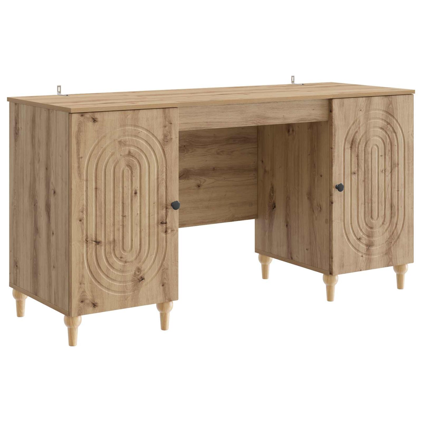 vidaXL Γραφείο Artisan Δρυς 142,5 x 50 x 75 εκ. Επεξεργασμένο Ξύλο