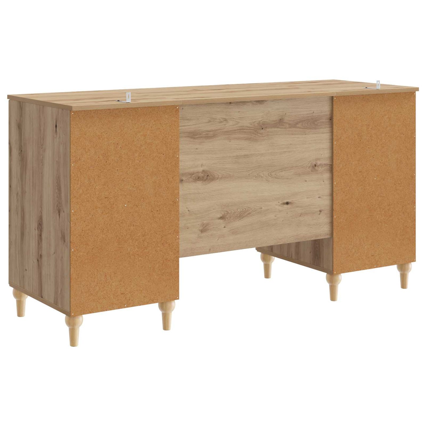 vidaXL Γραφείο Artisan Δρυς 142,5 x 50 x 75 εκ. Επεξεργασμένο Ξύλο