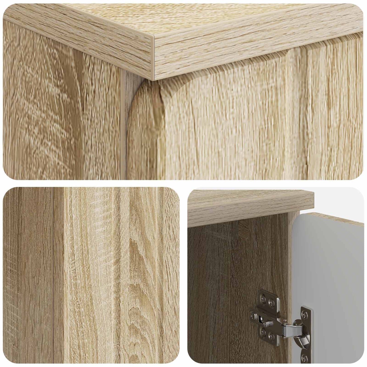 vidaXL Γραφείο Sonoma Δρυς 142,5 x 50 x 75 εκ. Επεξεργασμένο Ξύλο