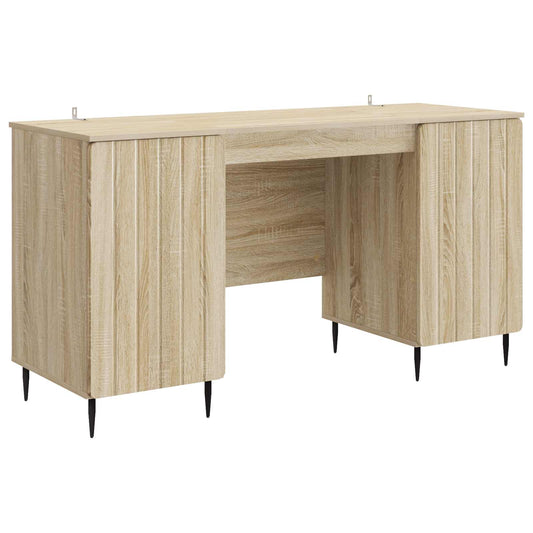 vidaXL Γραφείο Sonoma Δρυς 142,5 x 50 x 75 εκ. Επεξεργασμένο Ξύλο