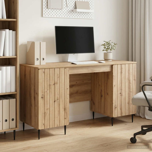vidaXL Γραφείο Artisan Δρυς Επεξεργασμένο Ξύλο 142,5 x 50 x 75 εκ.