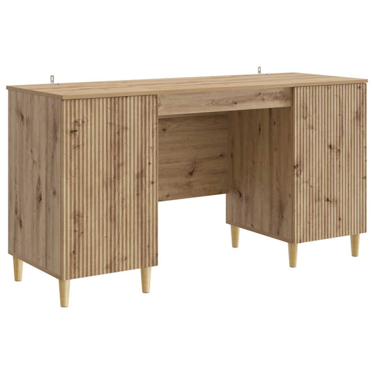 vidaXL Γραφείο Artisan Δρυς Επεξεργασμένο Ξύλο 142,5 x 50 x 75 εκ.