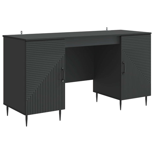 vidaXL Γραφείο Μαύρο 142,5 x 50 x 75 εκ. Επεξεργασμένο Ξύλο