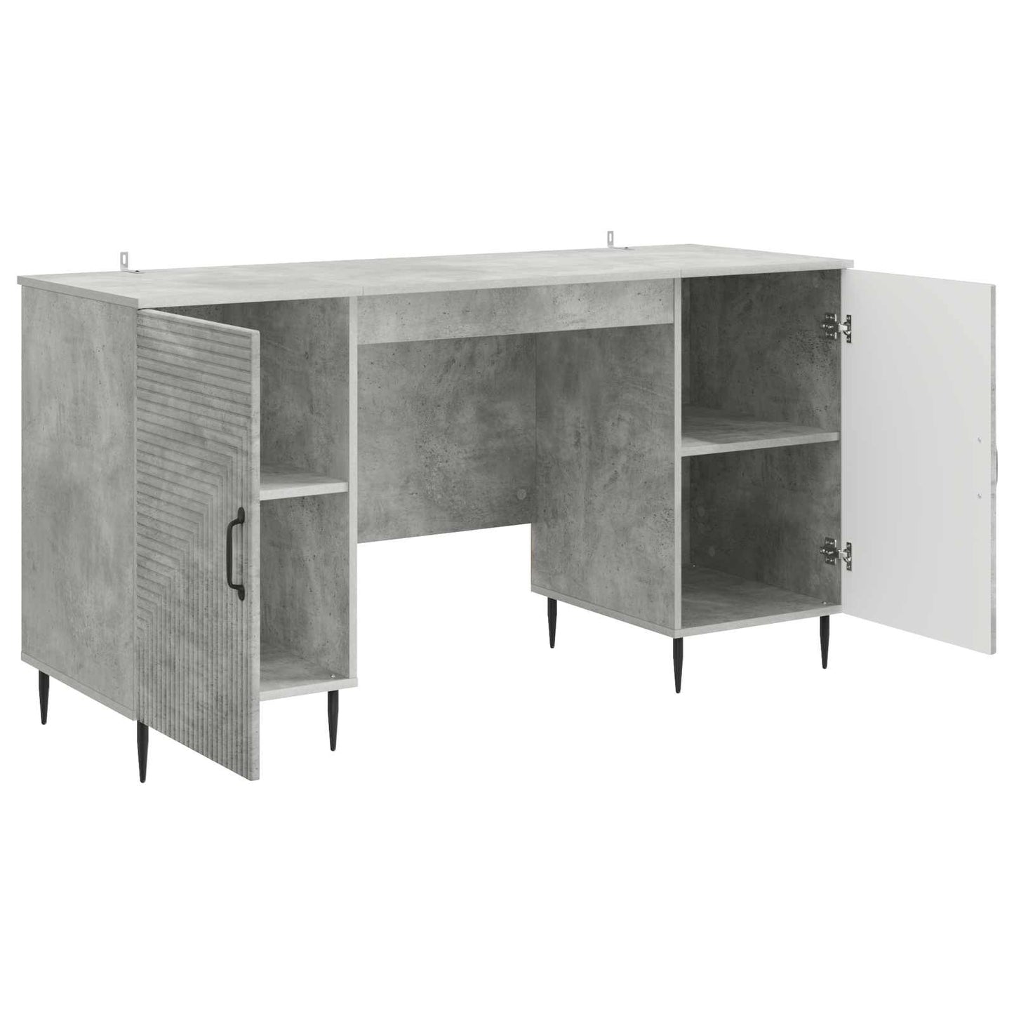 vidaXL Γραφείο Γκρι Σκυροδέματος 142,5 x 50 x 75 εκ.