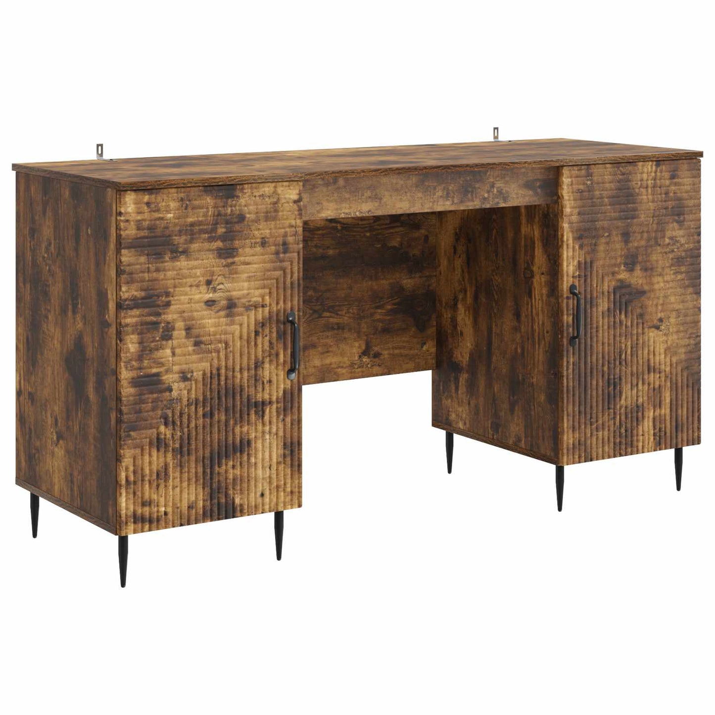 vidaXL Γραφείο Καπνισμένο Ξύλο Δρυός 142,5 x 50 x 75 εκ.