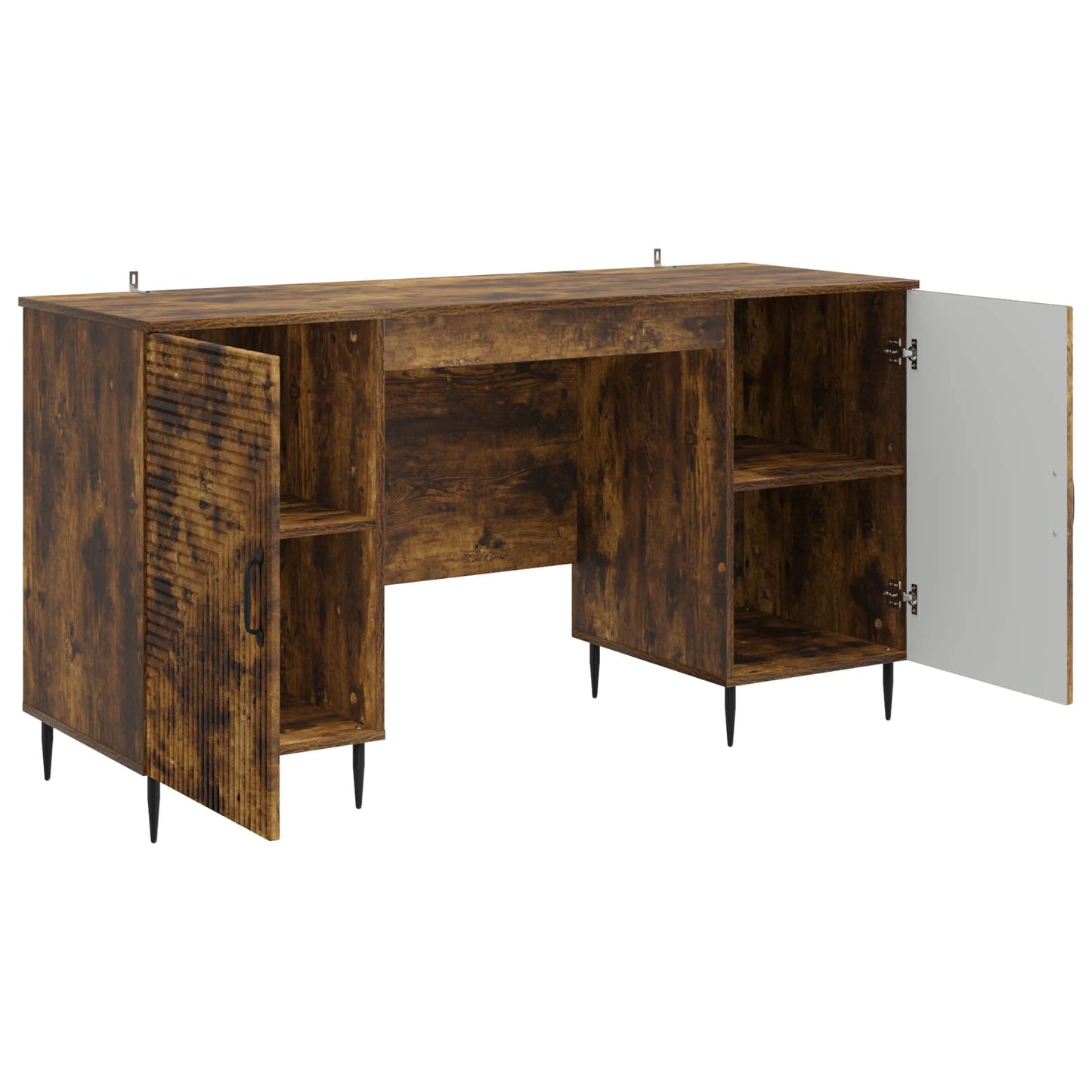 vidaXL Γραφείο Καπνισμένο Ξύλο Δρυός 142,5 x 50 x 75 εκ.
