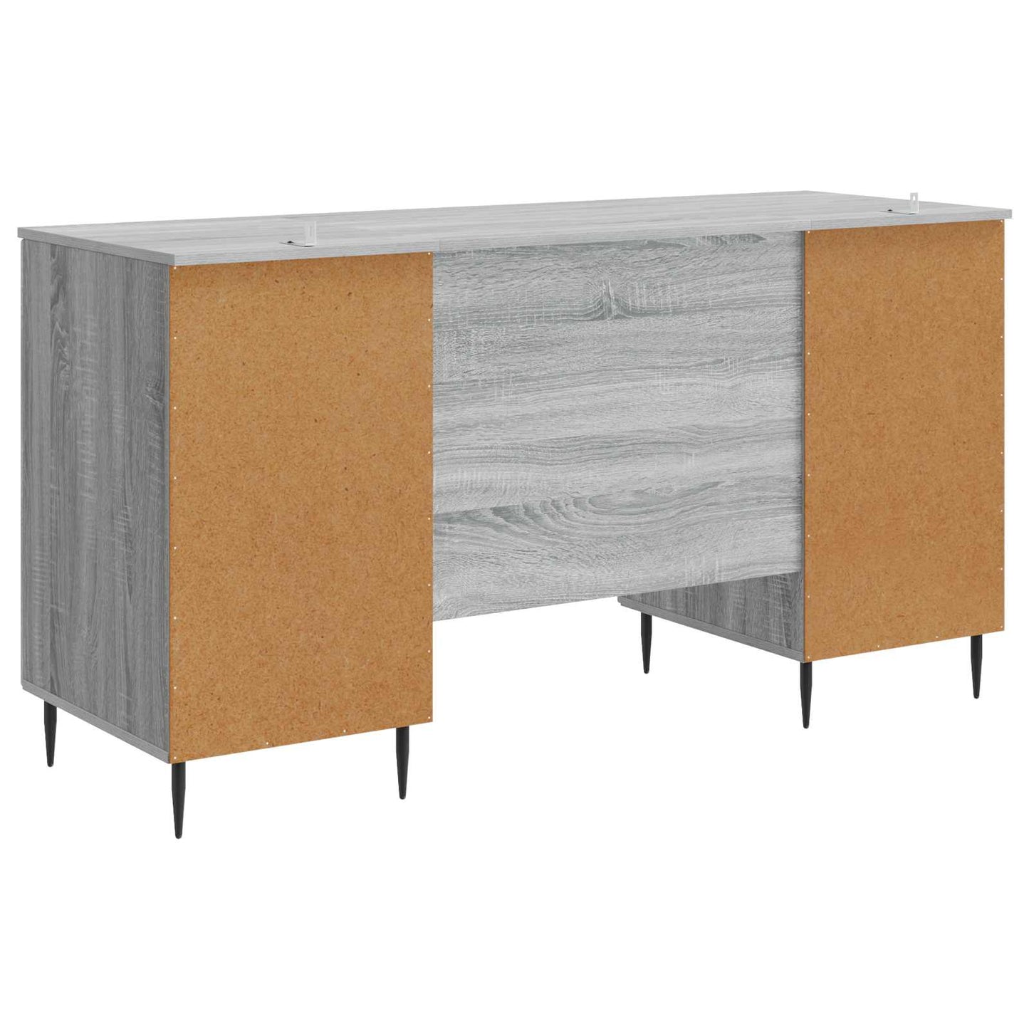 vidaXL Γραφείο Γκρι Sonoma 142,5 x 50 x 75 εκ. Επεξεργασμένο Ξύλο