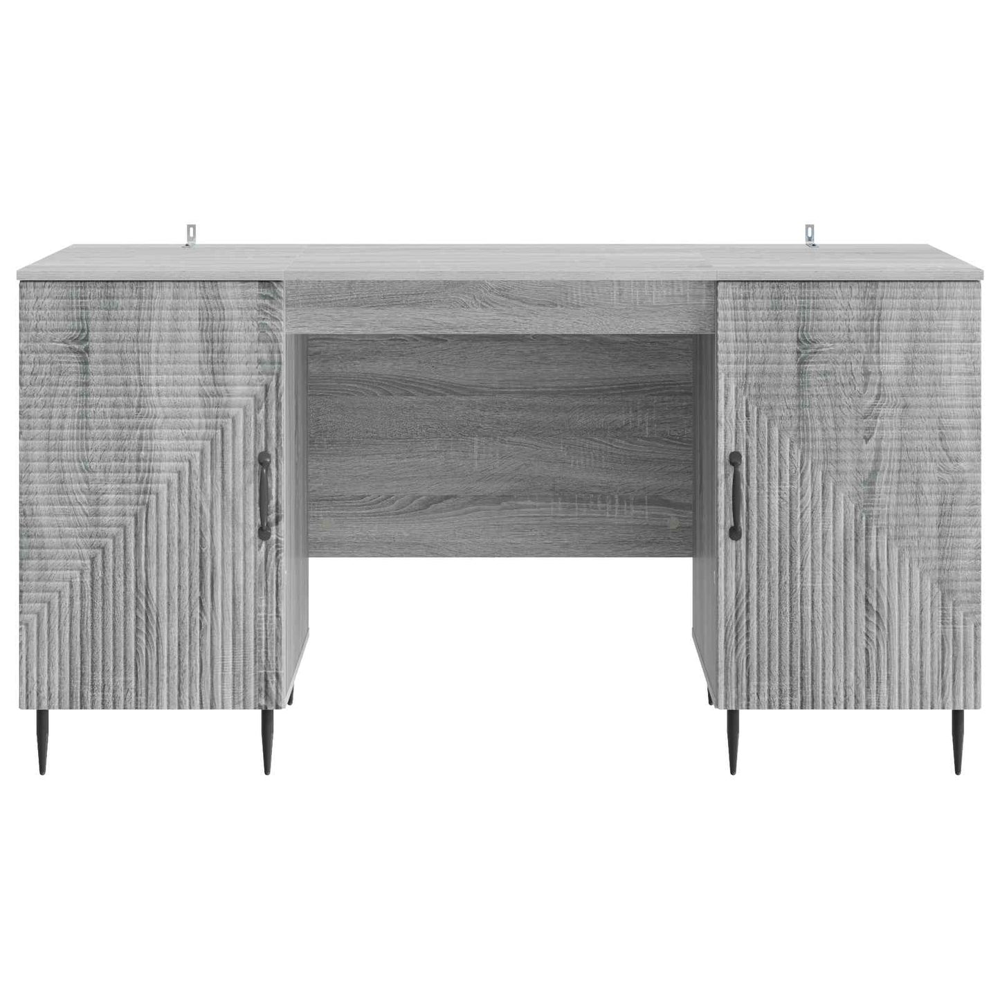 vidaXL Γραφείο Γκρι Sonoma 142,5 x 50 x 75 εκ. Επεξεργασμένο Ξύλο