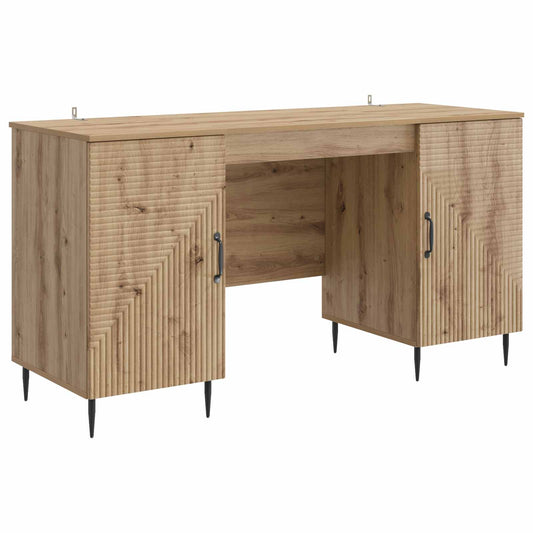 vidaXL Γραφείο Artisan Δρυς 142,5 x 50 x 75 εκ. Επεξεργασμένο Ξύλο