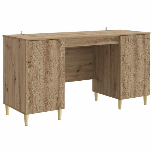 vidaXL Γραφείο Artisan Δρυς 142,5 x 50 x 75 εκ. Επεξεργασμένο Ξύλο