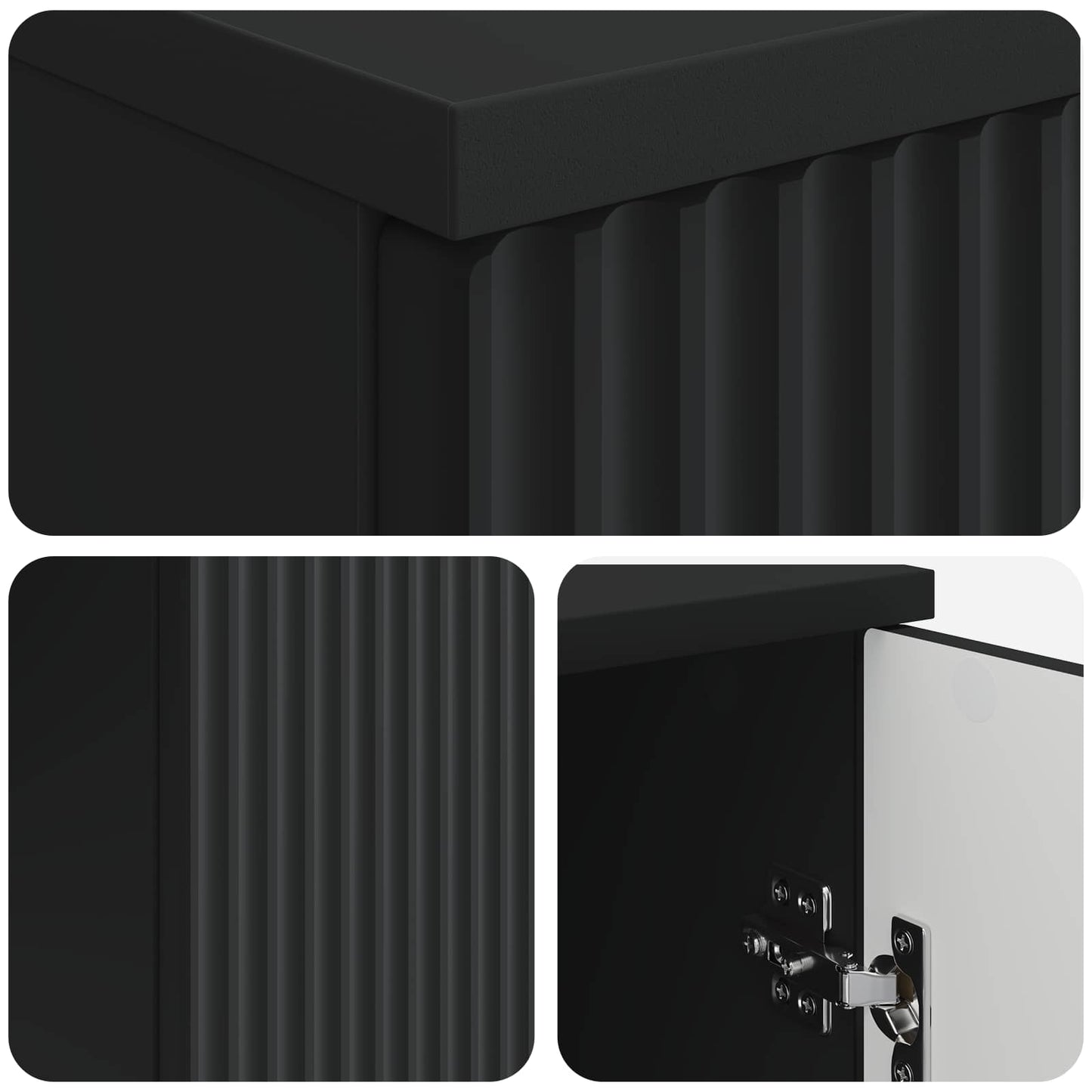 vidaXL Γραφείο με ράφι Μαύρο 142,5 x 50 x 75 εκ. Επεξεργασμένο Ξύλο