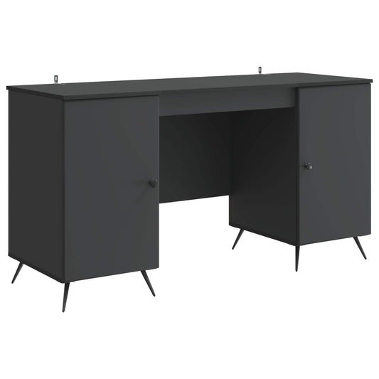 vidaXL Γραφείο Μαύρο 142,5 x 50 x 75 εκ. Επεξεργασμένο Ξύλο