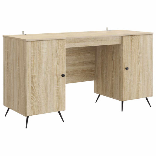 vidaXL Γραφείο Sonoma Δρυς 142,5 x 50 x 75 εκ. Επεξεργασμένο Ξύλο