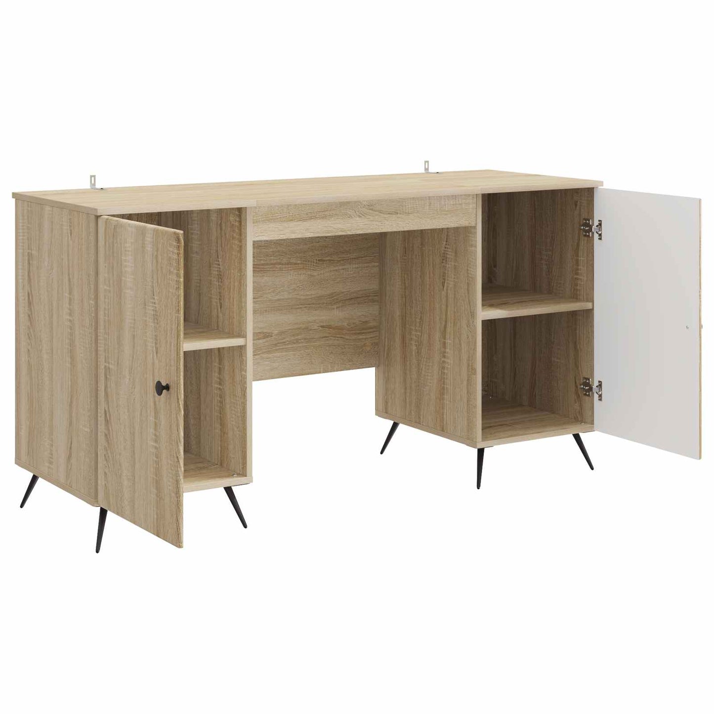 vidaXL Γραφείο Sonoma Δρυς 142,5 x 50 x 75 εκ. Επεξεργασμένο Ξύλο