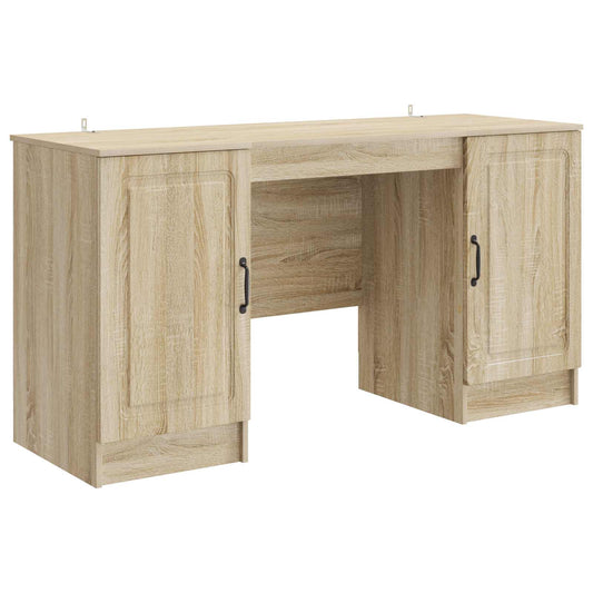 vidaXL Γραφείο Sonoma Δρυς 142,5 x 50 x 75 εκ. Επεξεργασμένο Ξύλο