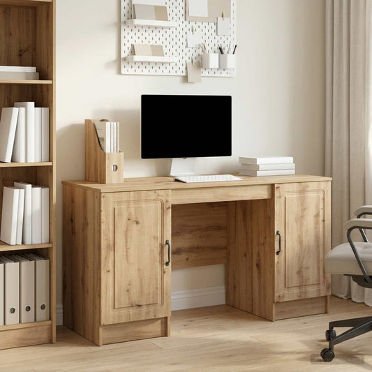 vidaXL Γραφείο Artisan Δρυς 142,5 x 50 x 75 εκ. Επεξεργασμένο Ξύλο