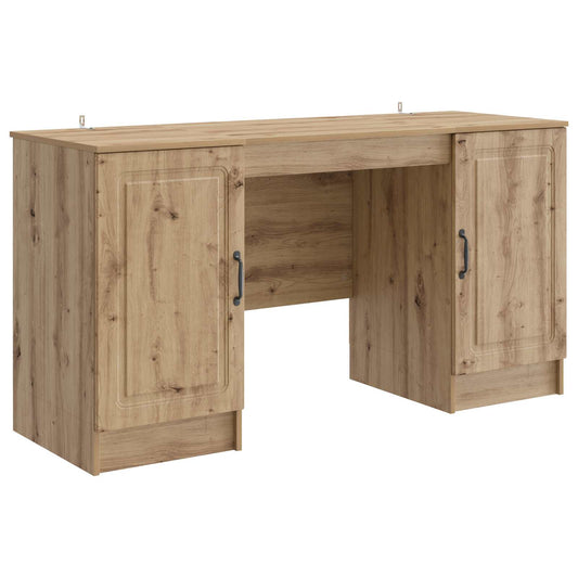 vidaXL Γραφείο Artisan Δρυς 142,5 x 50 x 75 εκ. Επεξεργασμένο Ξύλο