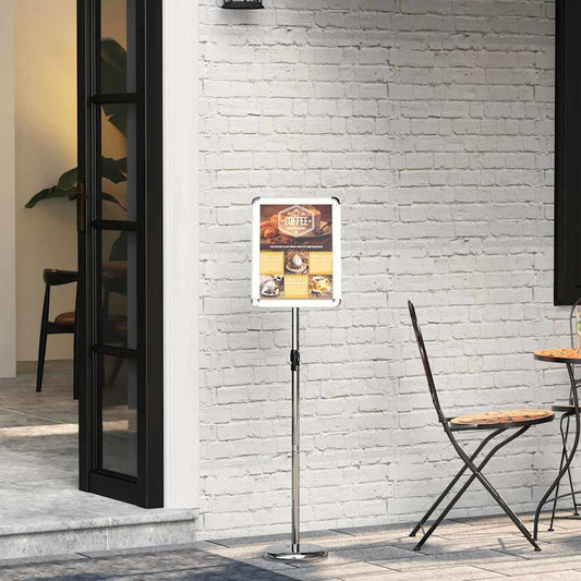 vidaXL Εκθεσιακές Οθόνες Ασημί 30 x 25 x 128 εκ Αλουμίνιο