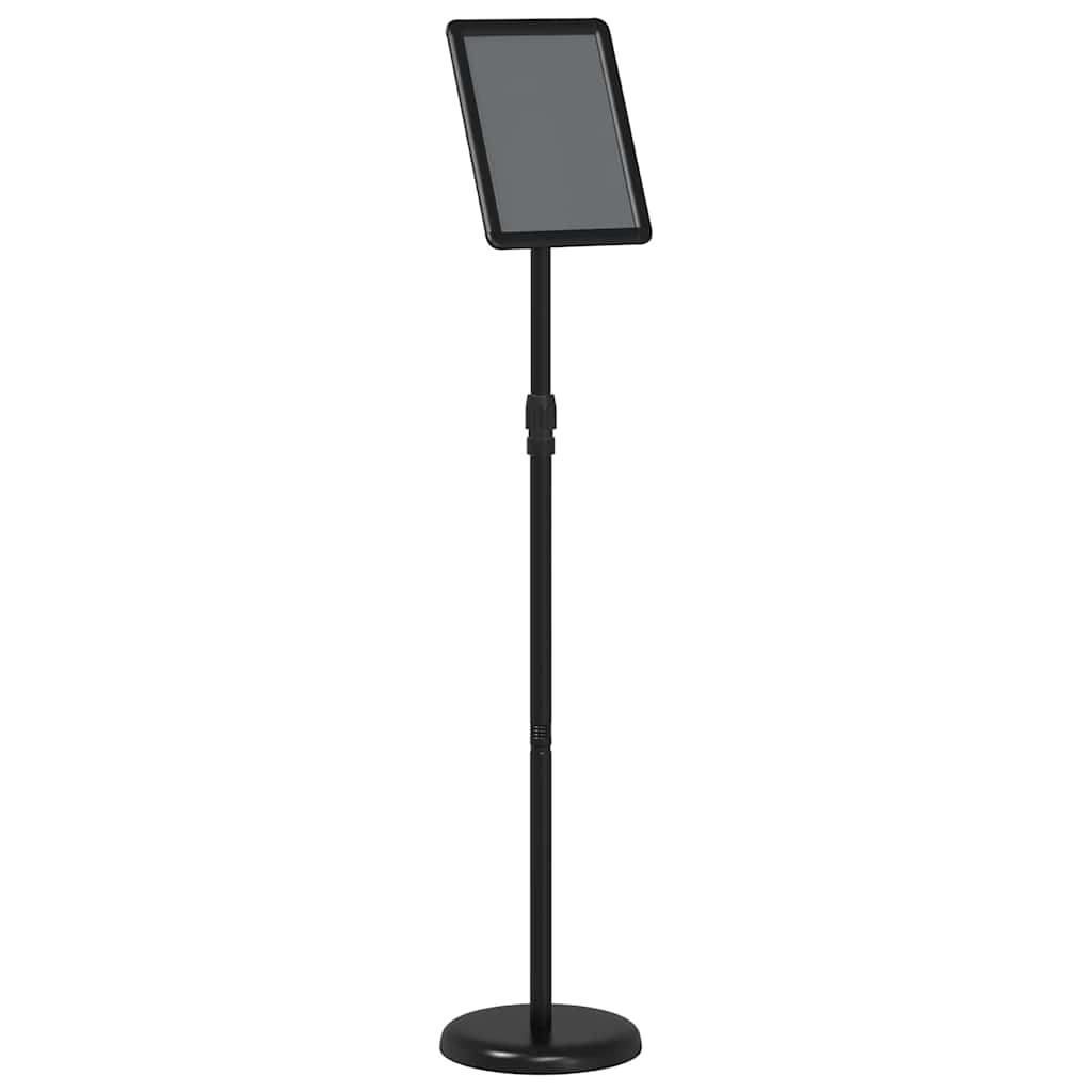 vidaXL Εκθεσιακές Οθόνες Μαύρο 25 x 25 x 125 εκ Αλουμίνιο