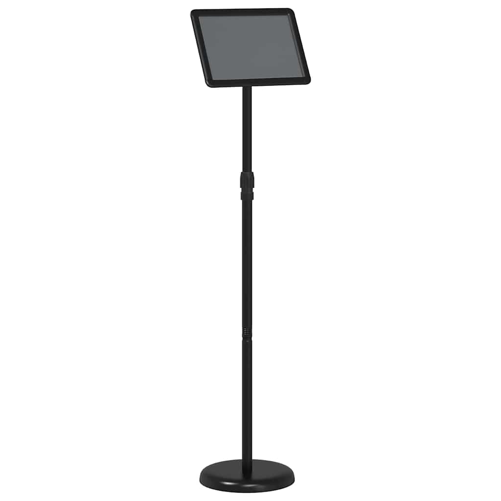 vidaXL Εκθεσιακές Οθόνες Μαύρο 25 x 25 x 125 εκ Αλουμίνιο
