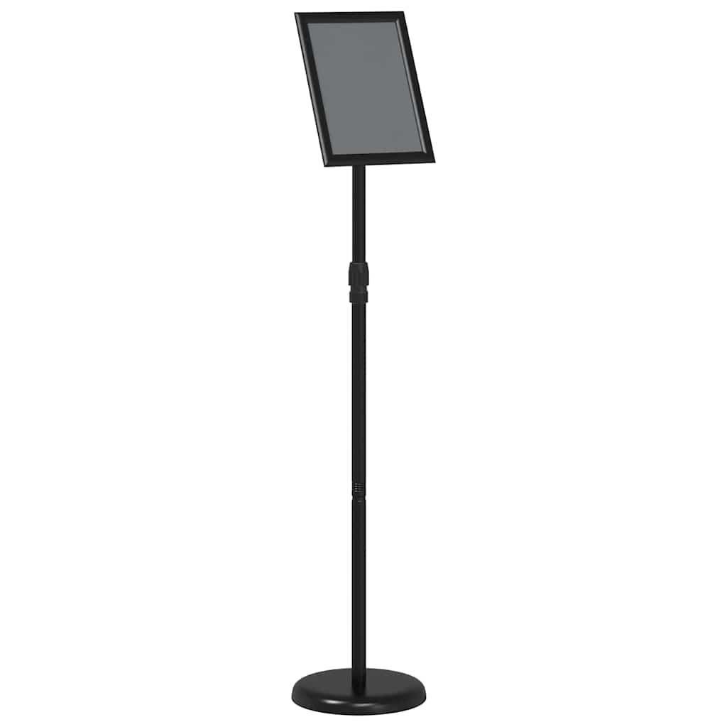 vidaXL Εκθεσιακές Οθόνες Μαύρο 25 x 25 x 125 εκ Αλουμίνιο