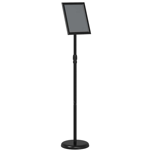 vidaXL Εκθεσιακές Οθόνες Μαύρο 25 x 25 x 125 εκ Αλουμίνιο