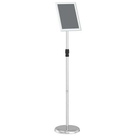 vidaXL Εκθεσιακές Οθόνες Ασημί 25 x 25 x 125 εκ Αλουμίνιο