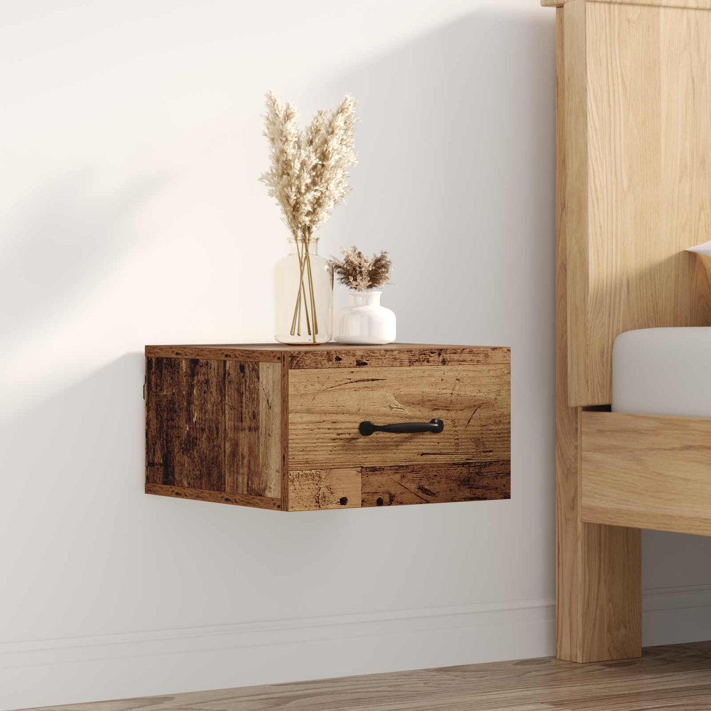 vidaXL Κομοδίνο Παλιό Ξύλο 35 x 35 x 20 εκ Επεξεργασμένο ξύλο