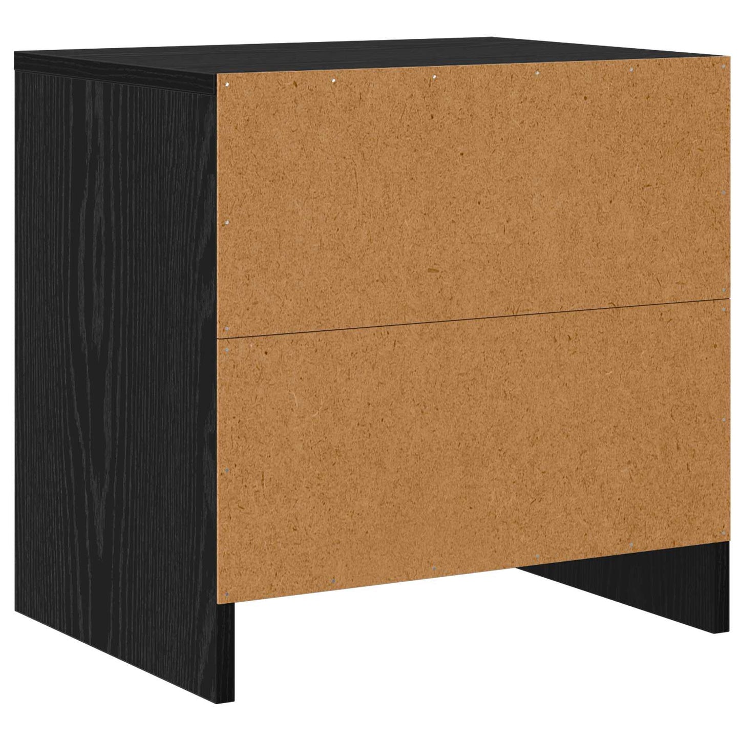 vidaXL Κομοδίνο Μαύρη Οξυά 45 x 34 x 44,5 εκ Επεξεργασμένο Ξύλο