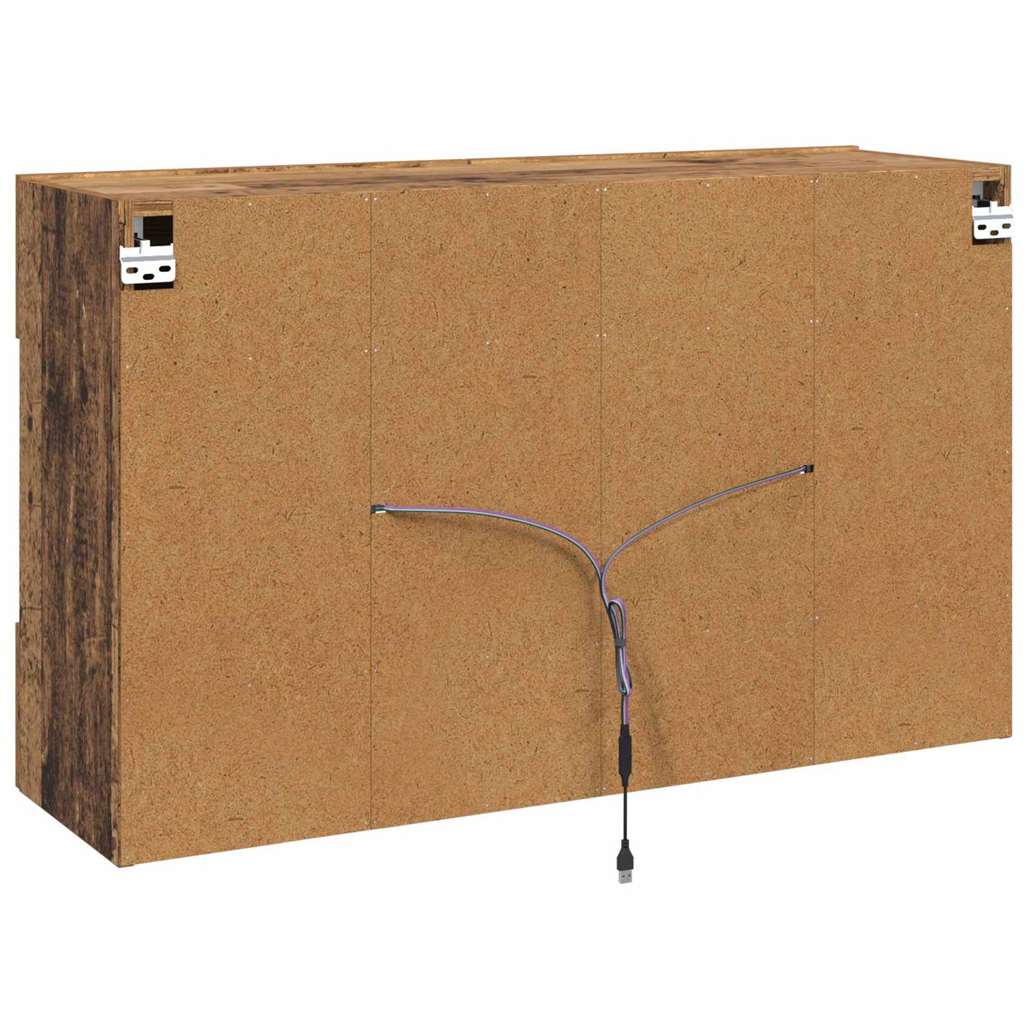vidaXL Ντουλάπι Τηλεόρασης Τοίχου 98,5 x 30 x 60,5 εκ Παλιό Ξύλο