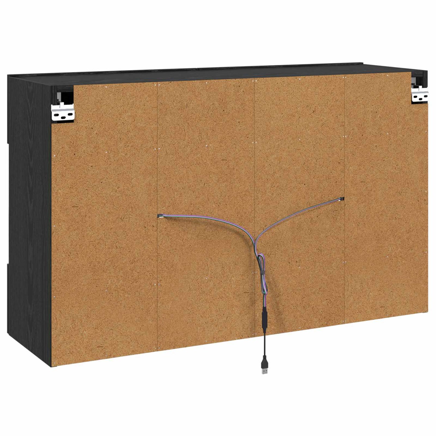 vidaXL Ντουλάπι Τηλεόρασης Τοίχου 98,5 x 30 x 60,5 εκ Μαύρη Οξυά