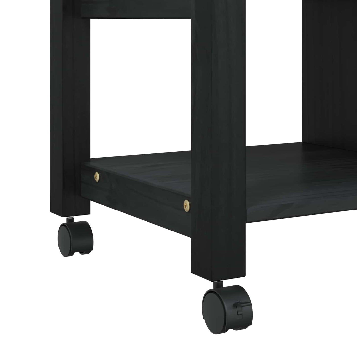 vidaXL Καρότσι Κουζίνας MONZA Μαύρο 84 x 40 x 88,5 εκ.