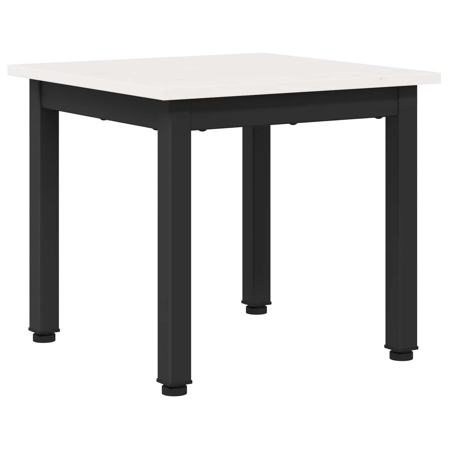 vidaXL Τραπεζάκι σαλονιού Λευκό 40 x 40 x 36 cm Στερεά ξυλεία πεύκου