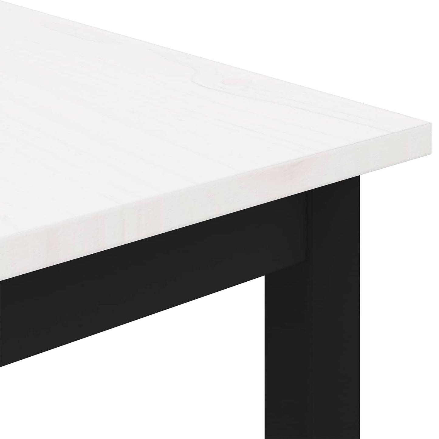 vidaXL Τραπεζάκι σαλονιού Λευκό 60 x 60 x 36 cm Στερεά ξυλεία πεύκου