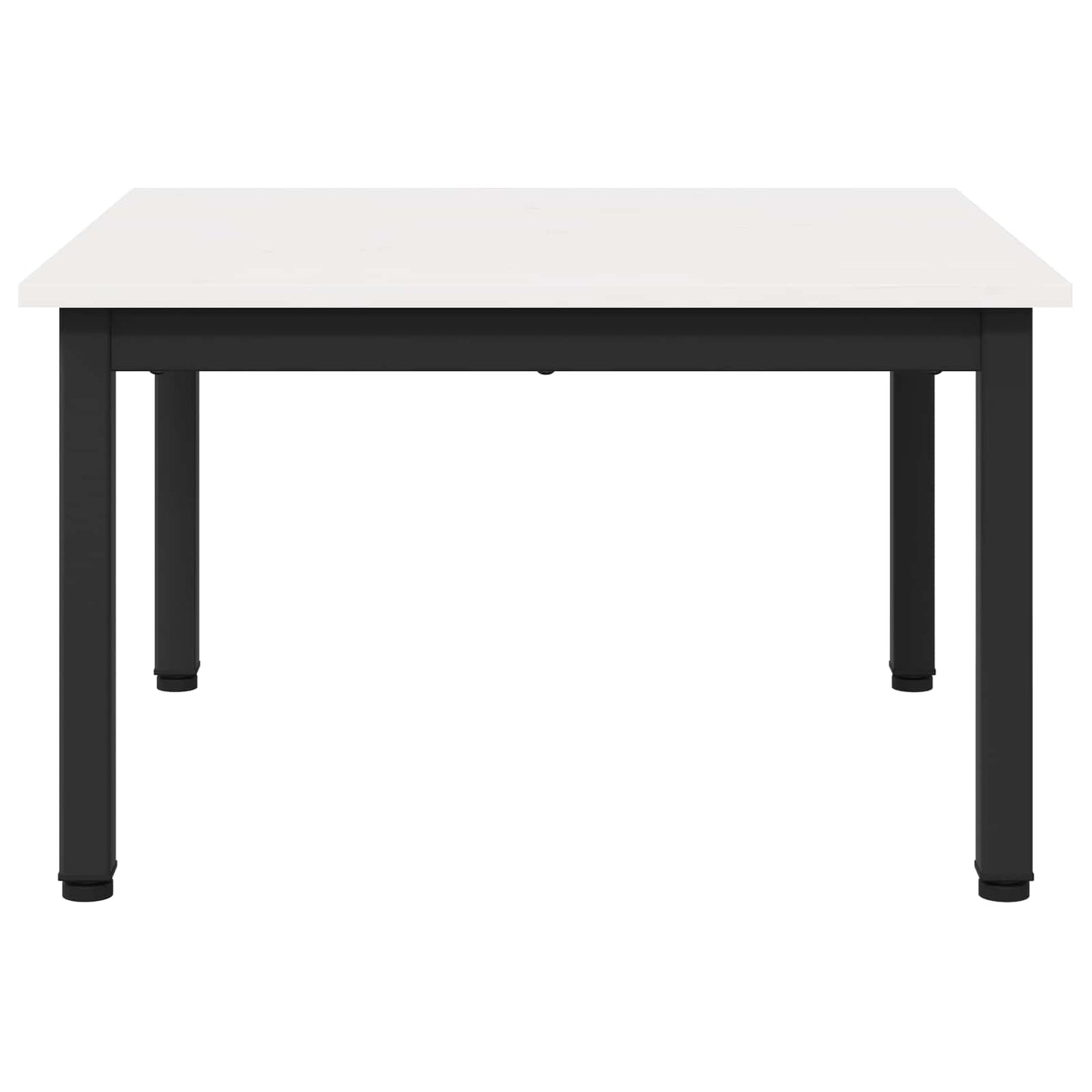 vidaXL Τραπεζάκι σαλονιού Λευκό 60 x 60 x 36 cm Στερεά ξυλεία πεύκου