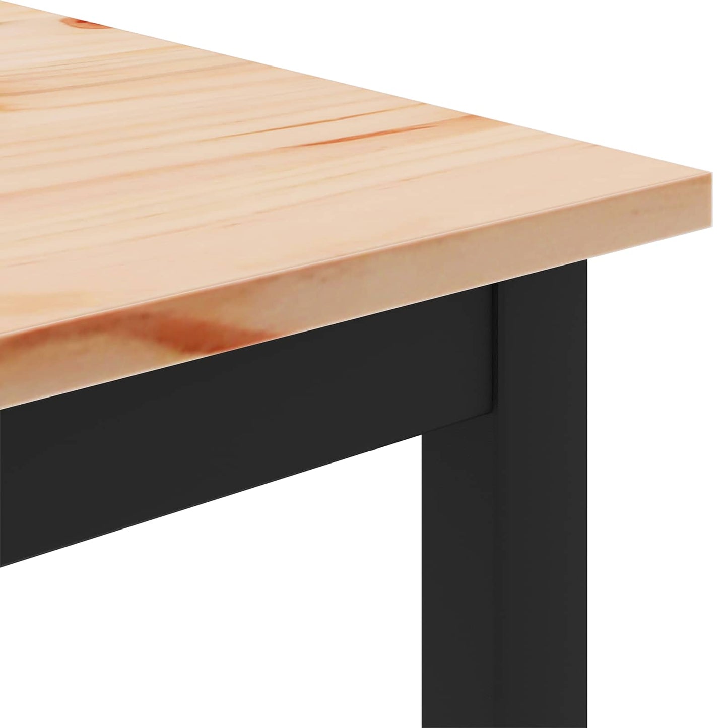vidaXL Τραπεζάκι σαλονιού Φυσικό 80 x 80 x 45 cm Στερεά ξυλεία πεύκου