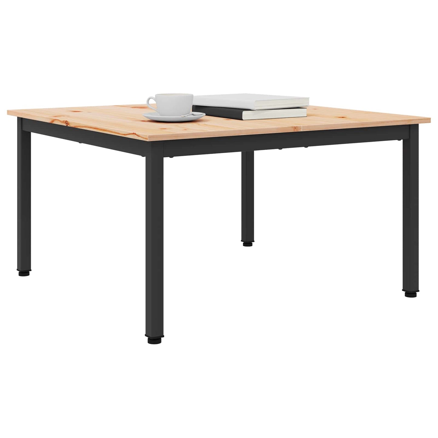 vidaXL Τραπεζάκι σαλονιού Φυσικό 80 x 80 x 45 cm Στερεά ξυλεία πεύκου