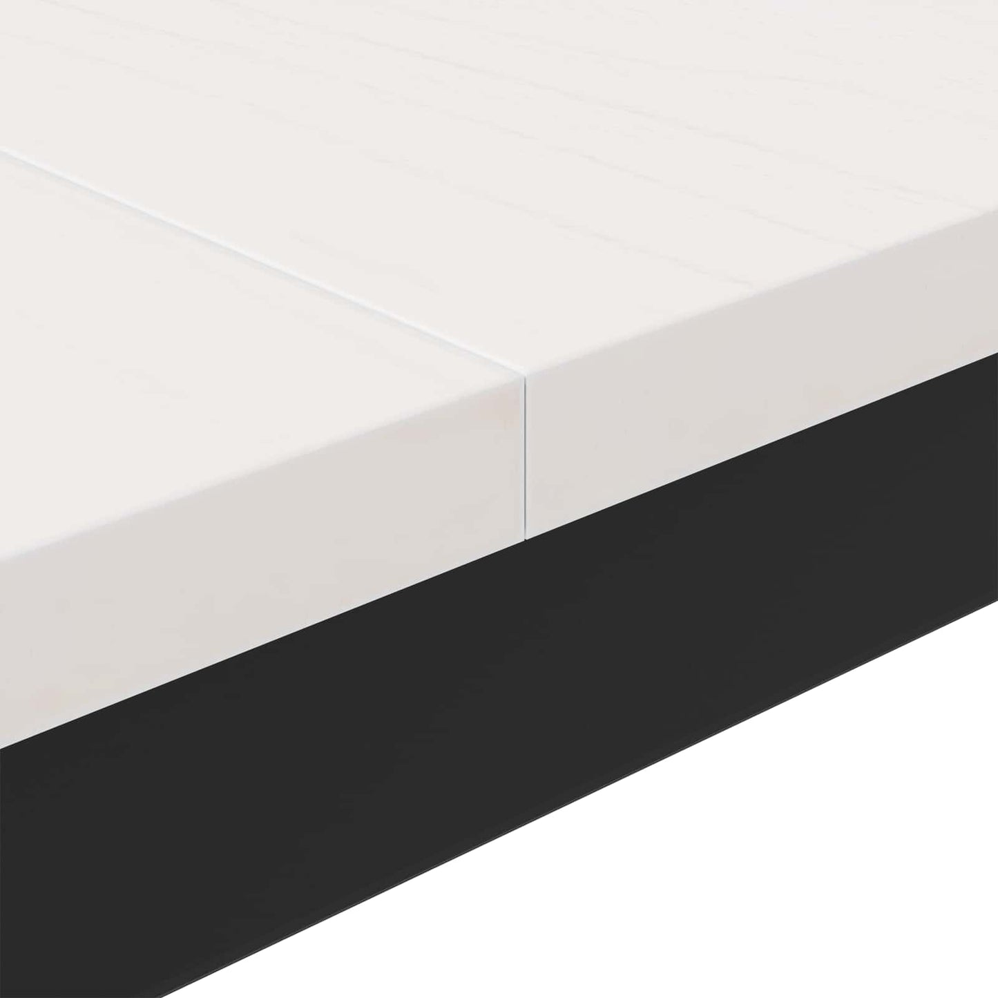 vidaXL Τραπεζάκι σαλονιού Λευκό 80 x 80 x 45 cm Στερεά ξυλεία πεύκου