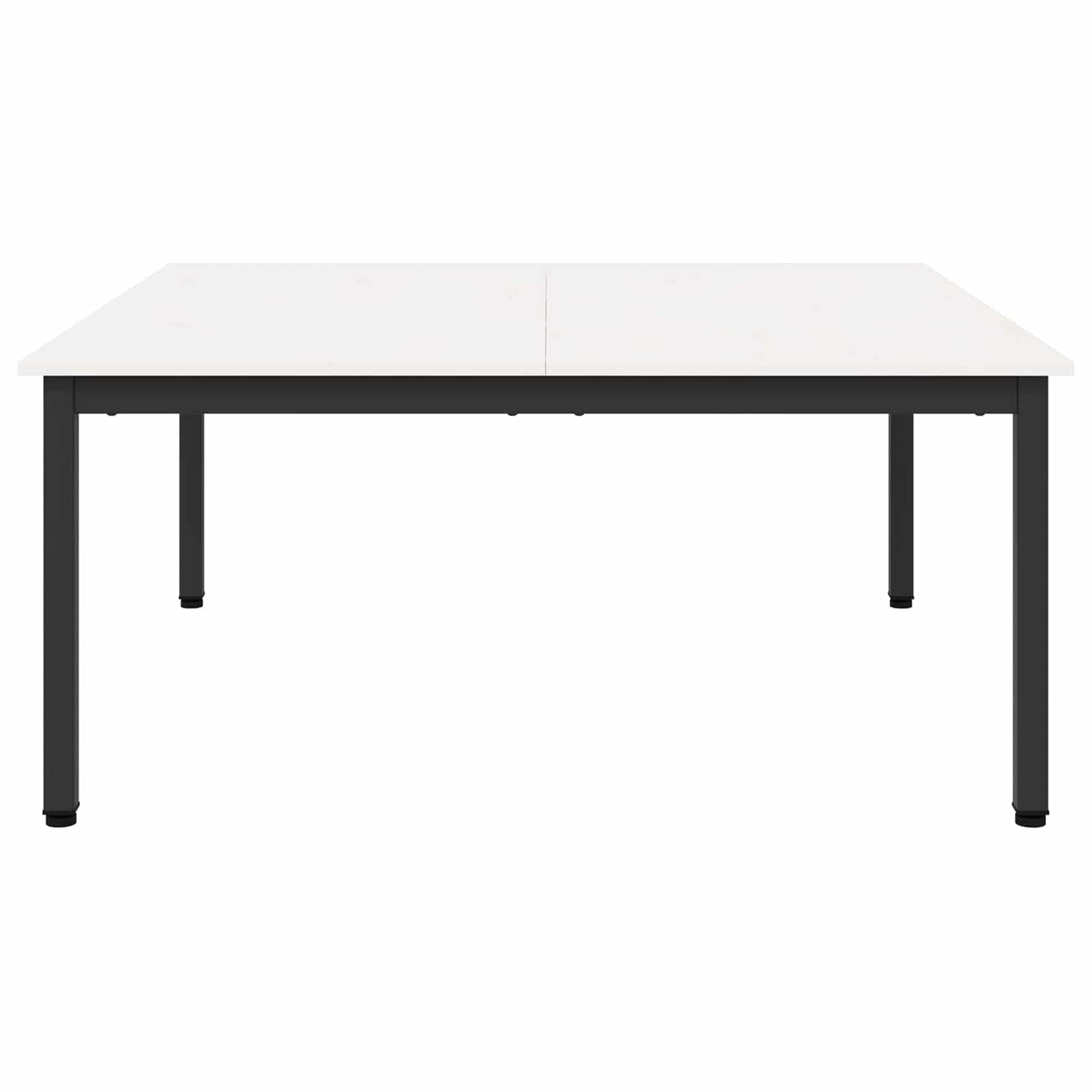 vidaXL Τραπεζάκι σαλονιού Λευκό 100 x 100 x 45 cm Στερεά ξυλεία πεύκου