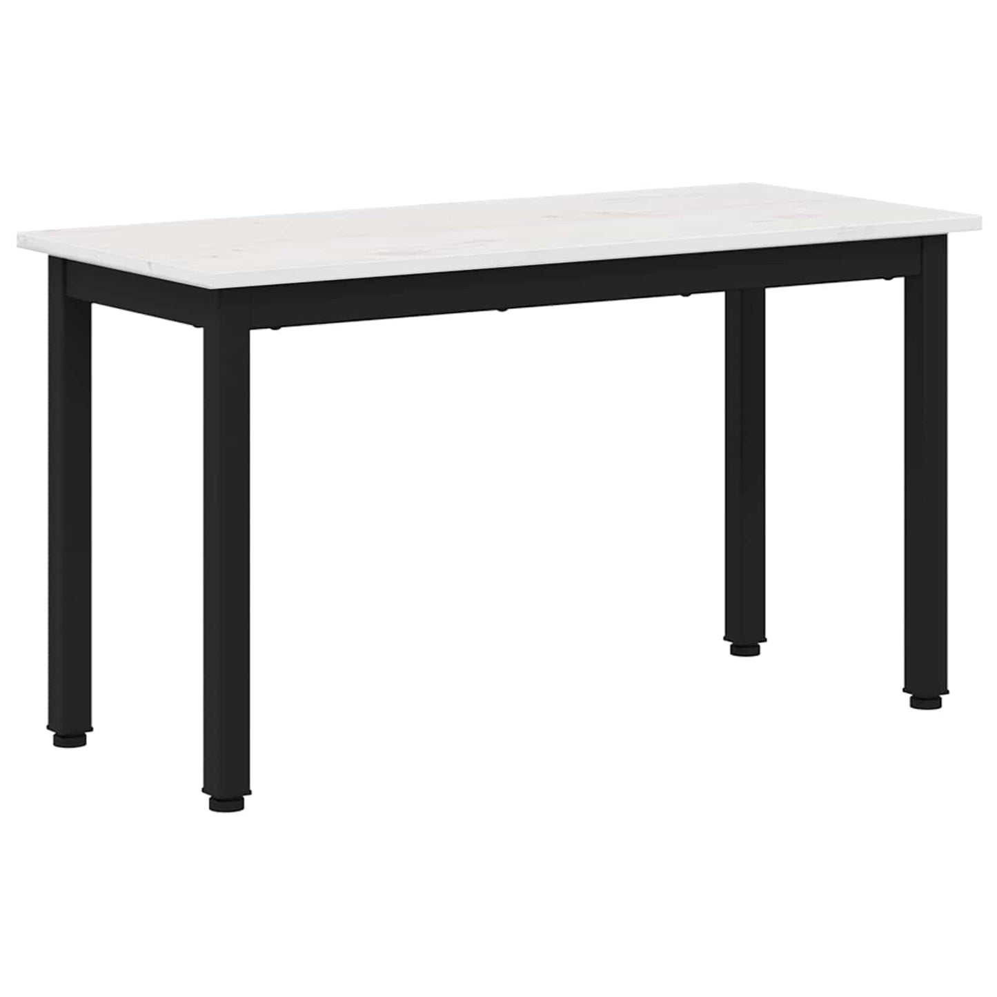 vidaXL παγκάκι Λευκό 80 x 35 x 45 cm Στερεά ξυλεία πεύκου