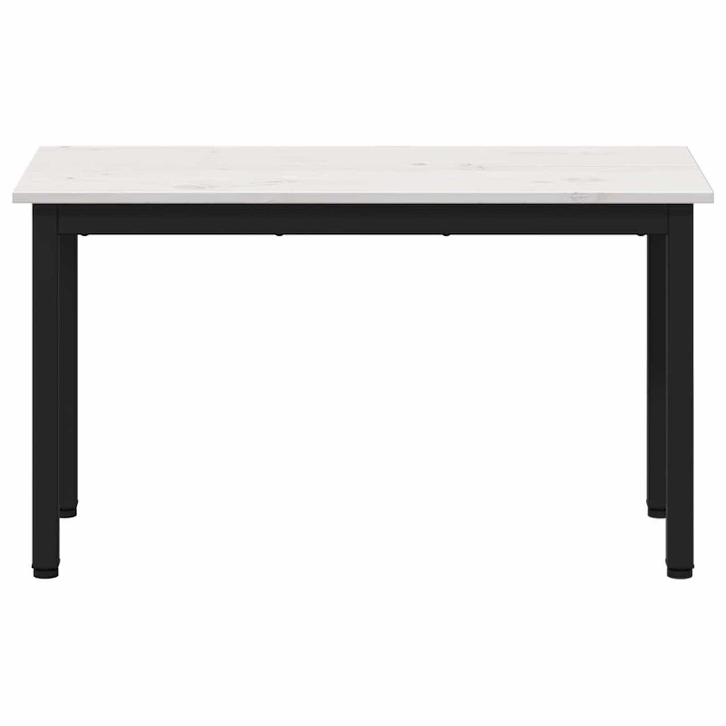 vidaXL παγκάκι Λευκό 80 x 35 x 45 cm Στερεά ξυλεία πεύκου