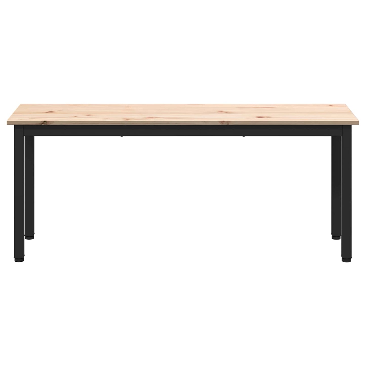 vidaXL παγκάκι Φυσικό 110 x 35 x 45 cm Στερεά ξυλεία πεύκου