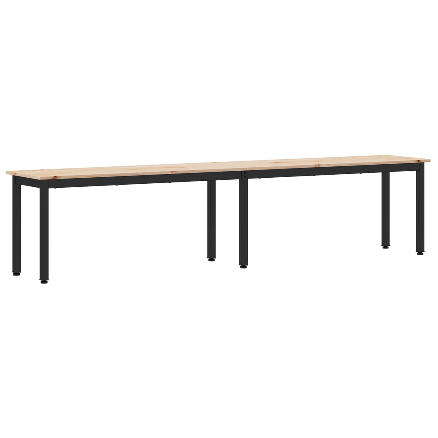 vidaXL παγκάκι Φυσικό 200 x 35 x 45 εκ Στερεά ξυλεία πεύκου