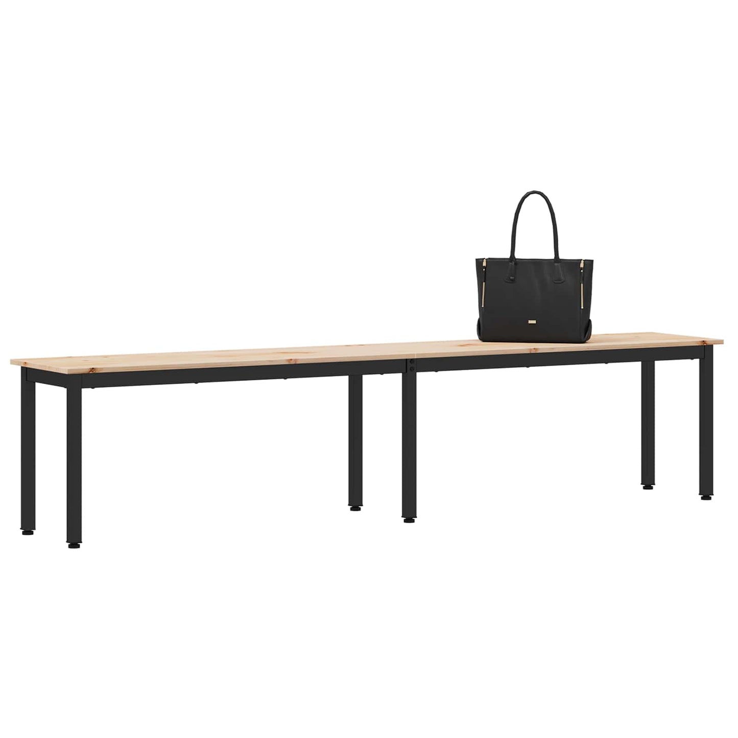 vidaXL παγκάκι Φυσικό 200 x 35 x 45 εκ Στερεά ξυλεία πεύκου