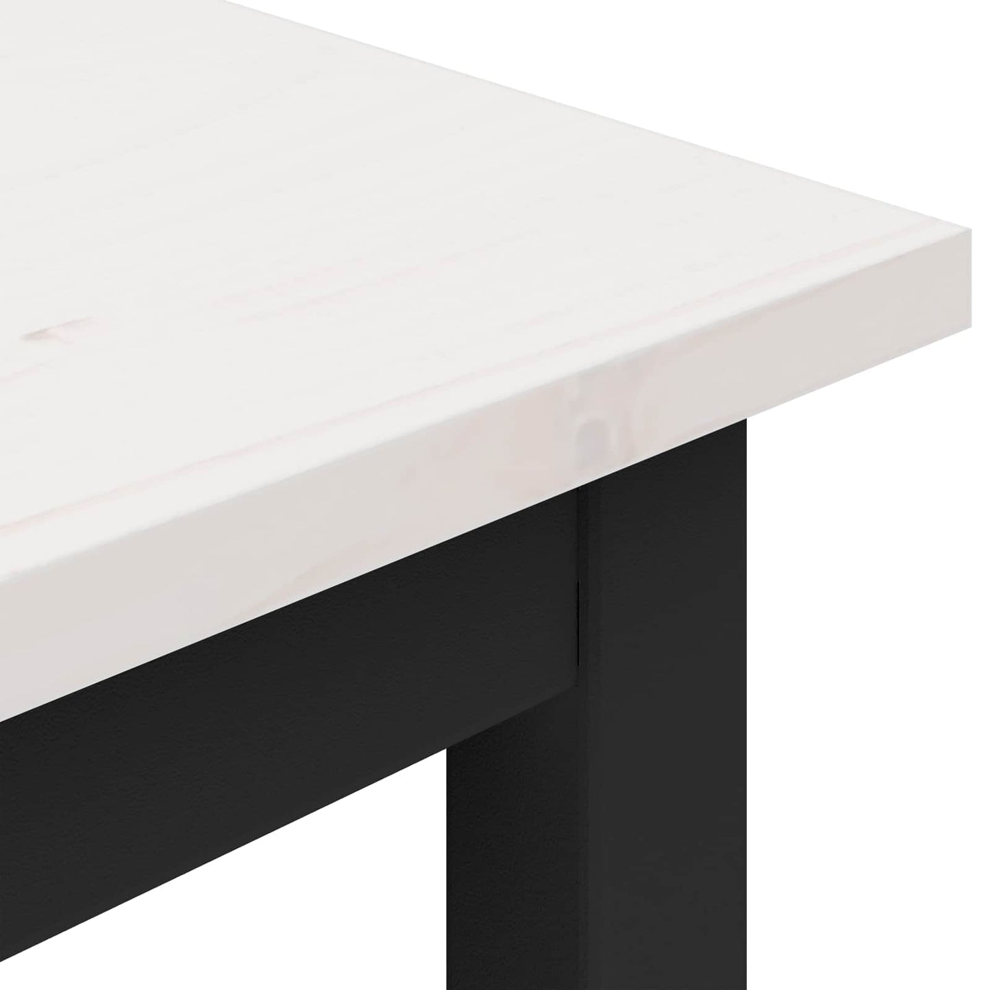 vidaXL παγκάκι Λευκό 200 x 35 x 45 εκ Στερεά ξυλεία πεύκου