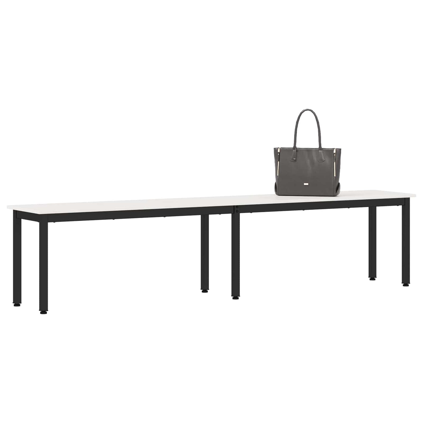 vidaXL παγκάκι Λευκό 200 x 35 x 45 εκ Στερεά ξυλεία πεύκου
