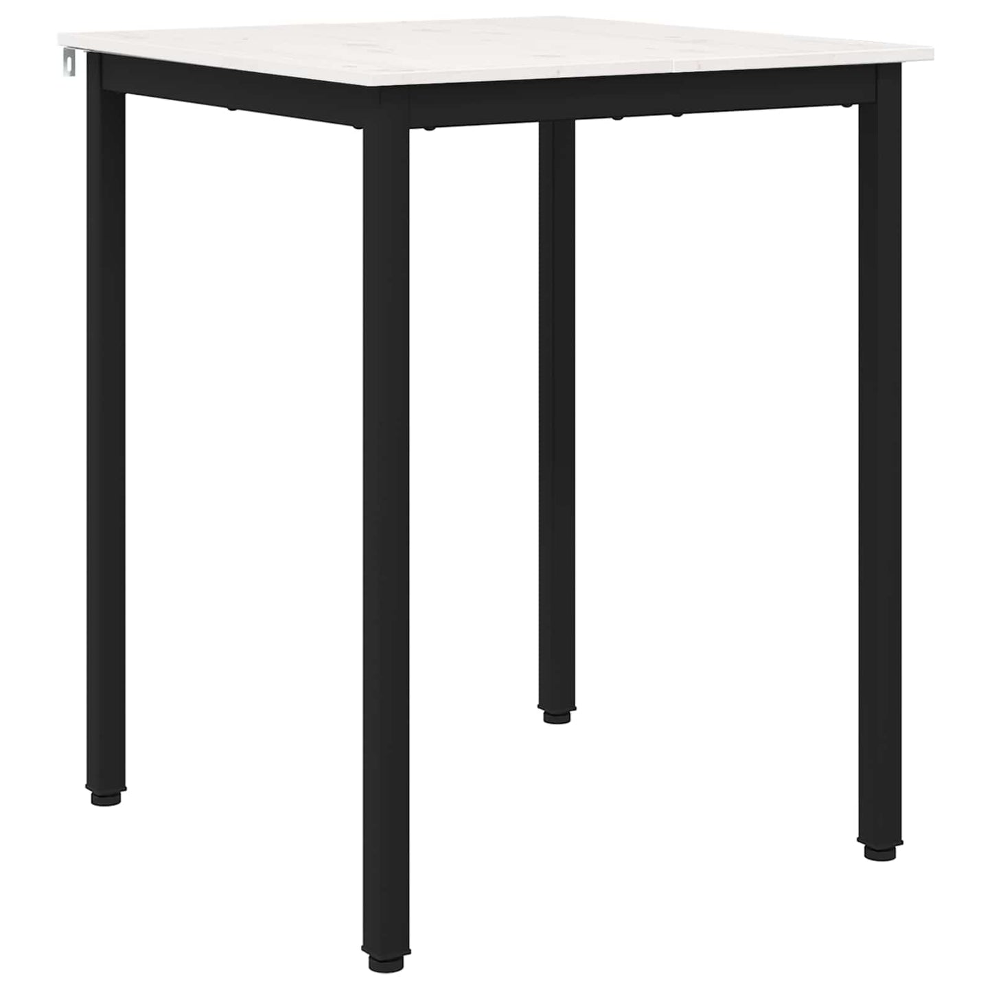 vidaXL Τραπεζαρία Λευκό 60 x 60 x 75 cm Στερεά ξυλεία πεύκου