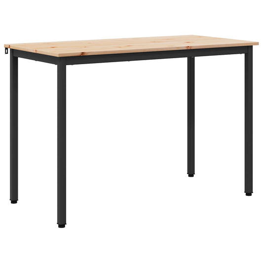 vidaXL Τραπεζαρία Φυσικό 110 x 55 x 75 cm Στερεά ξυλεία πεύκου