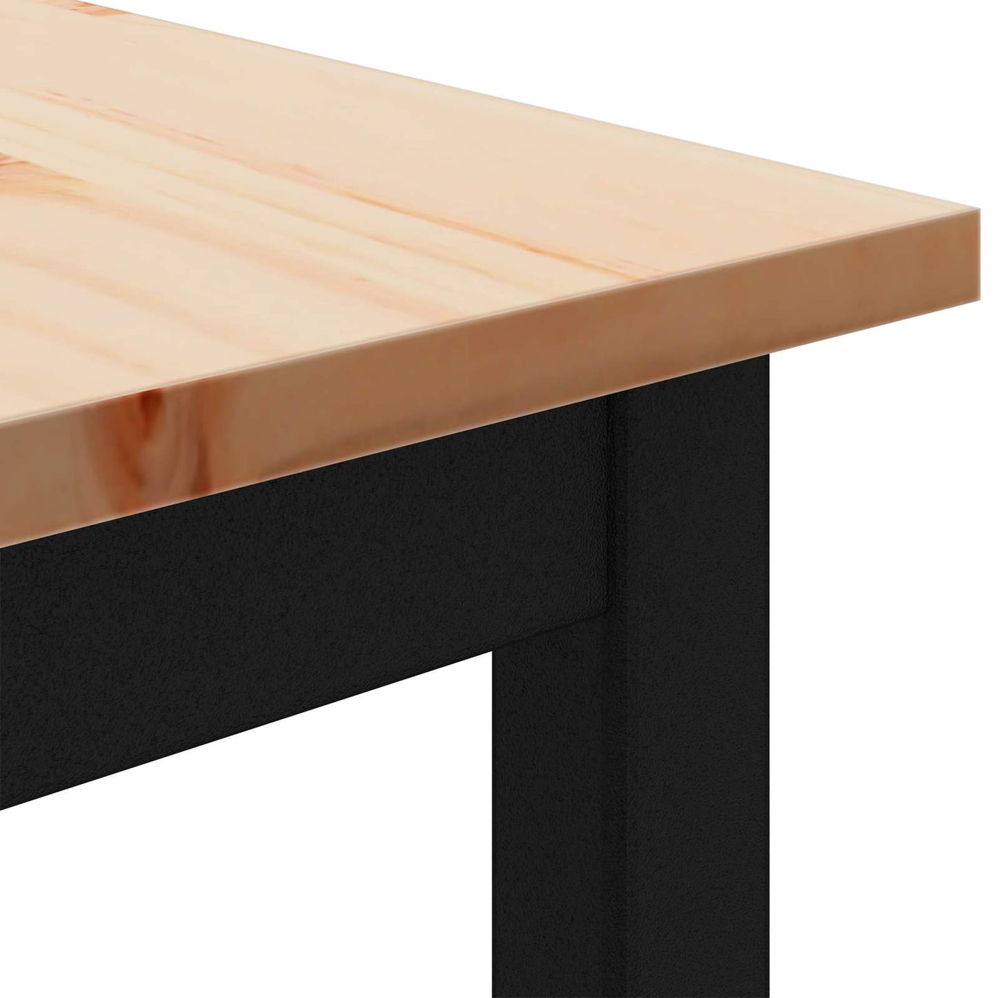 vidaXL Τραπεζαρία Φυσικό 110 x 110 x 75 cm Στερεά ξυλεία πεύκου